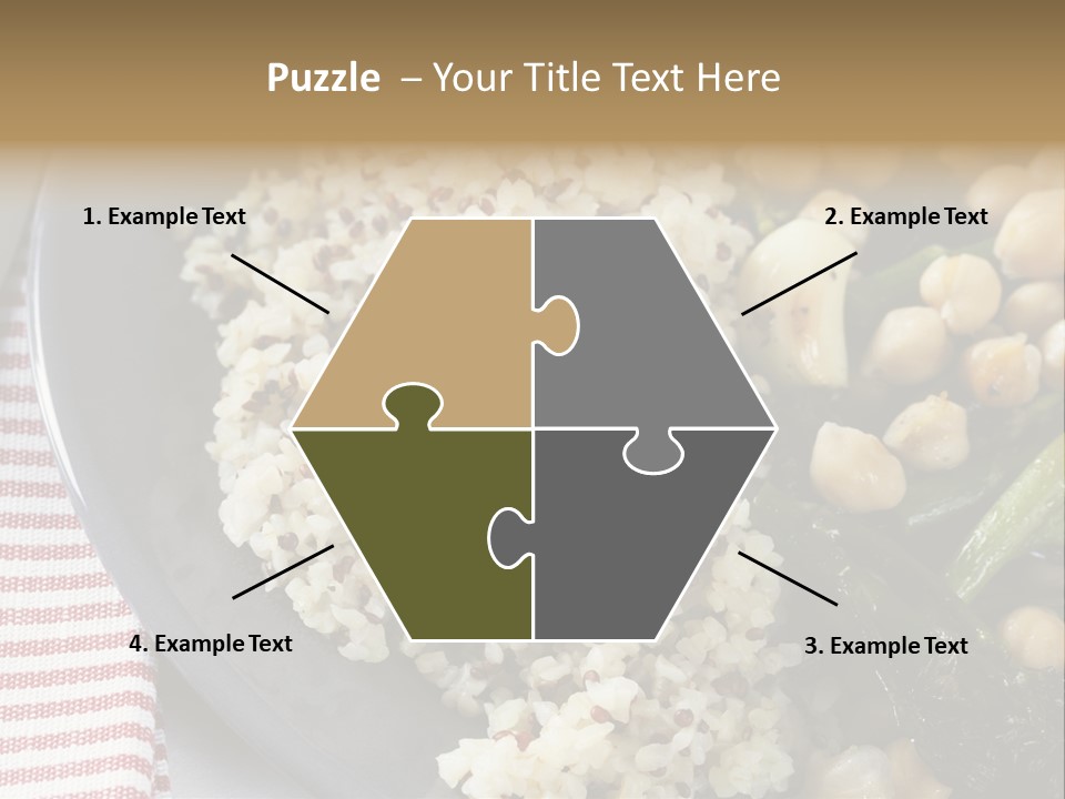 Vegetable Legumes Chick Peas PowerPoint Template