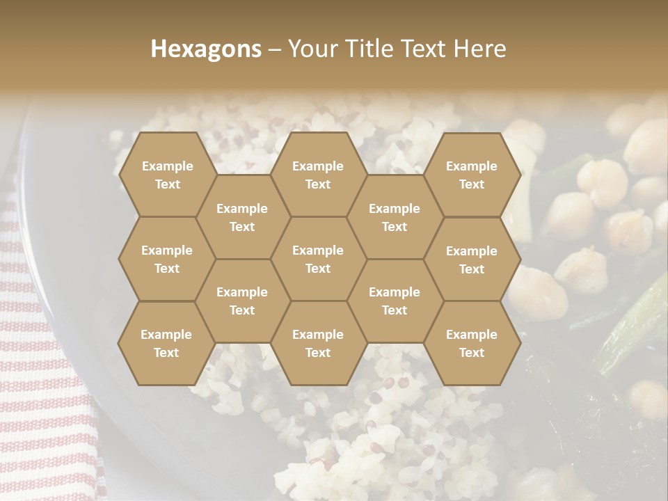 Vegetable Legumes Chick Peas PowerPoint Template