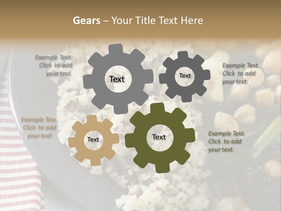 Vegetable Legumes Chick Peas PowerPoint Template