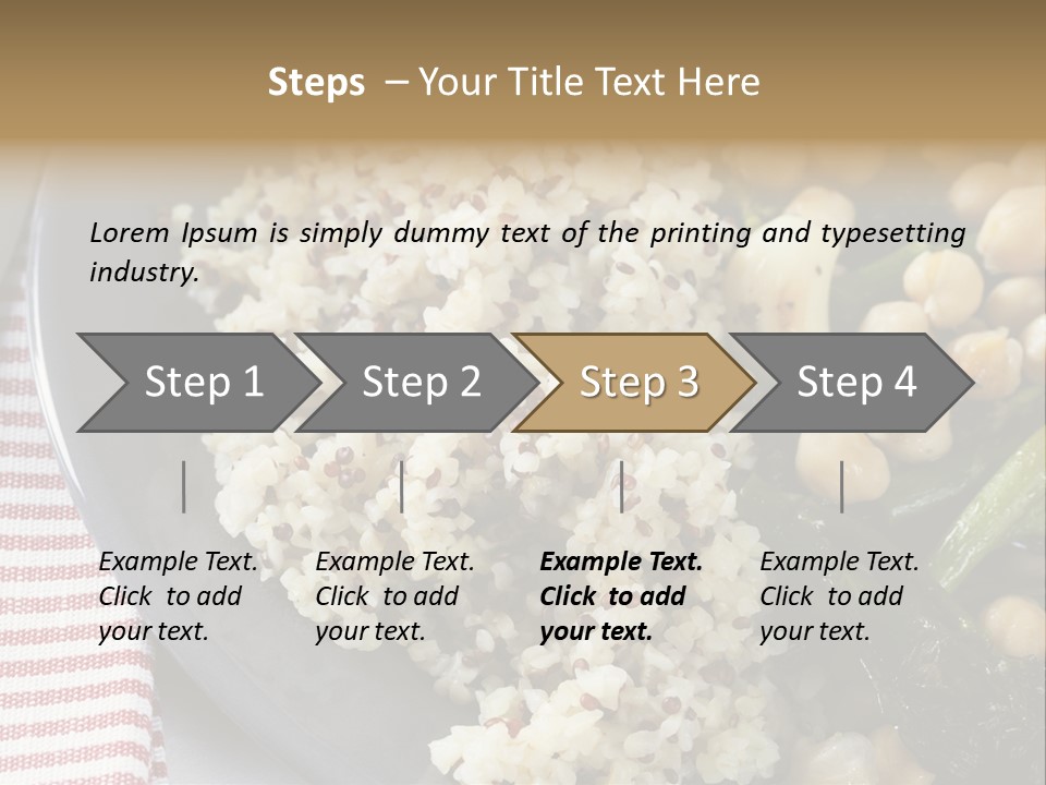 Vegetable Legumes Chick Peas PowerPoint Template