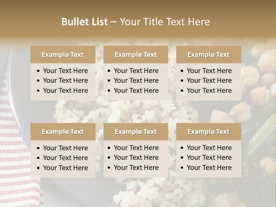 Vegetable Legumes Chick Peas PowerPoint Template