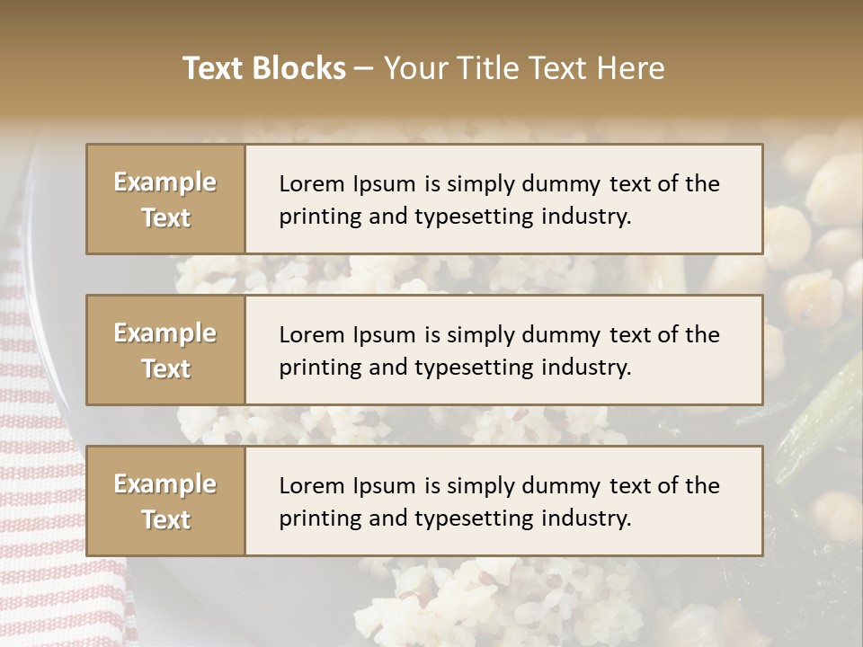 Vegetable Legumes Chick Peas PowerPoint Template