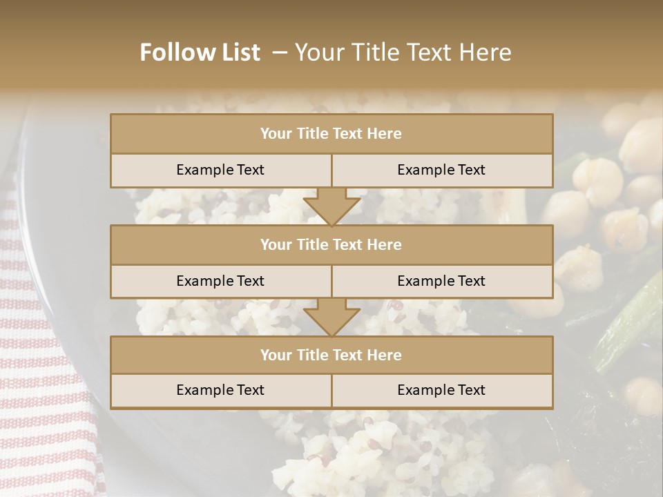 Vegetable Legumes Chick Peas PowerPoint Template