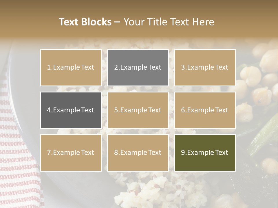 Vegetable Legumes Chick Peas PowerPoint Template