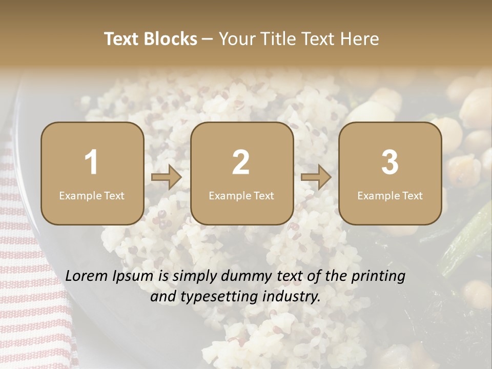 Vegetable Legumes Chick Peas PowerPoint Template