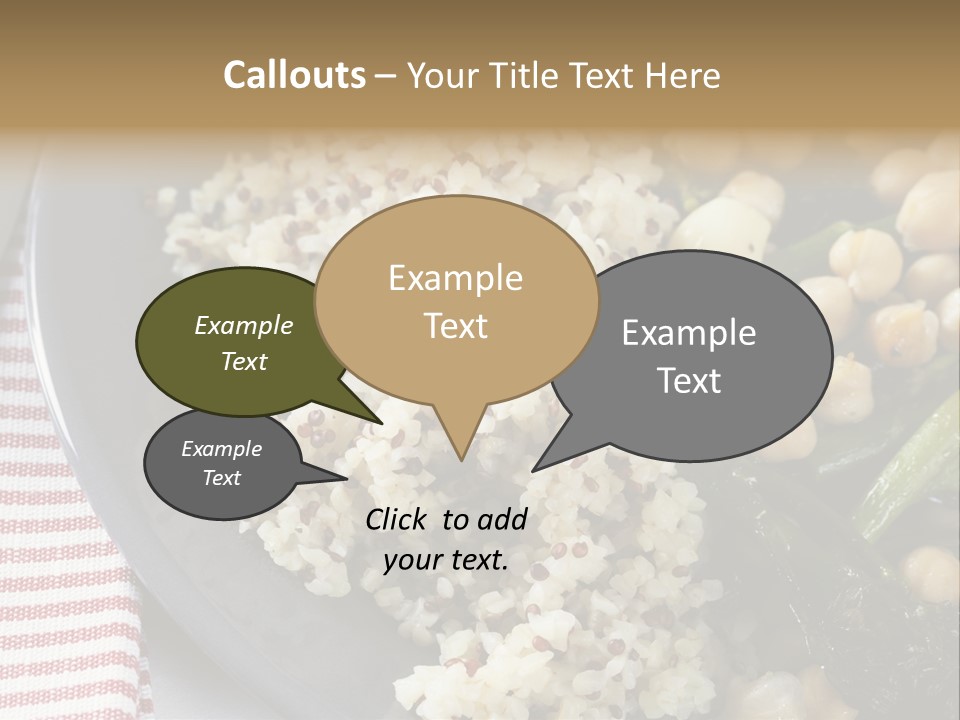 Vegetable Legumes Chick Peas PowerPoint Template