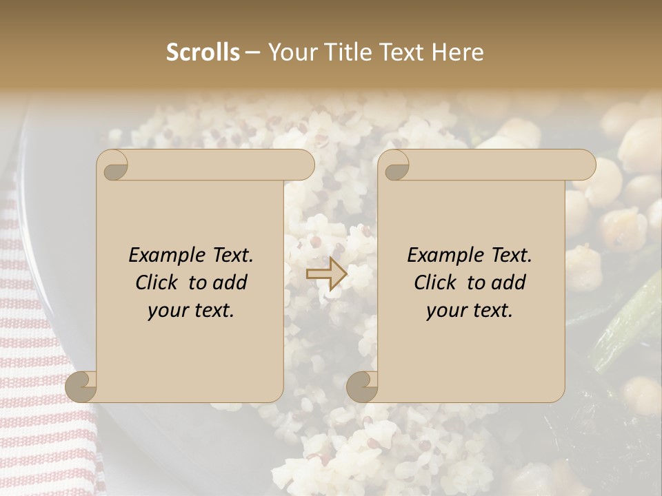 Vegetable Legumes Chick Peas PowerPoint Template