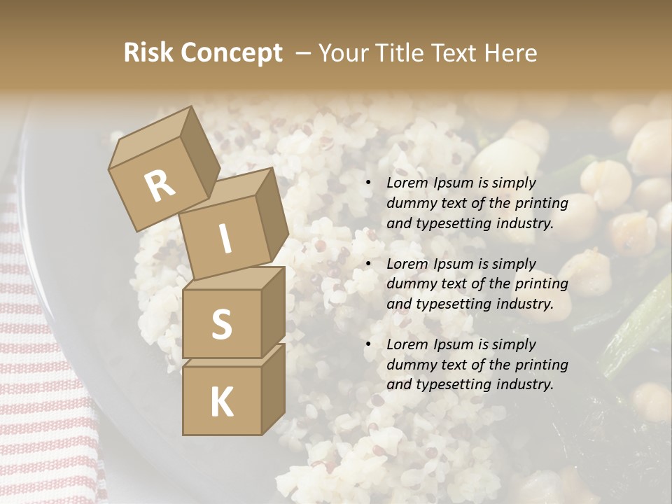 Vegetable Legumes Chick Peas PowerPoint Template