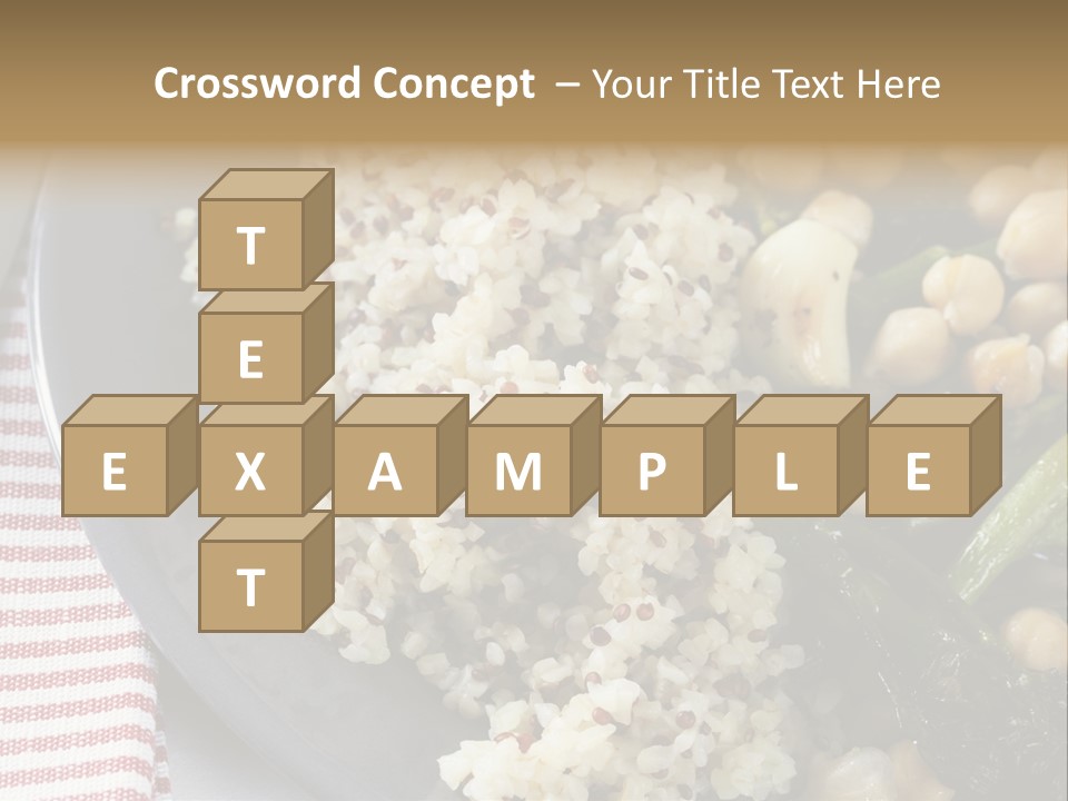 Vegetable Legumes Chick Peas PowerPoint Template