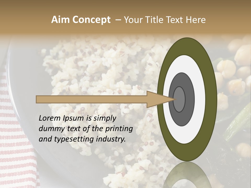 Vegetable Legumes Chick Peas PowerPoint Template