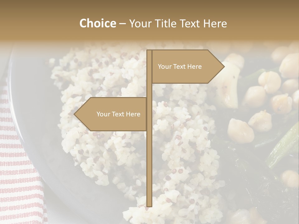 Vegetable Legumes Chick Peas PowerPoint Template