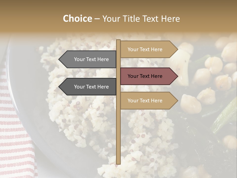 Vegetable Legumes Chick Peas PowerPoint Template