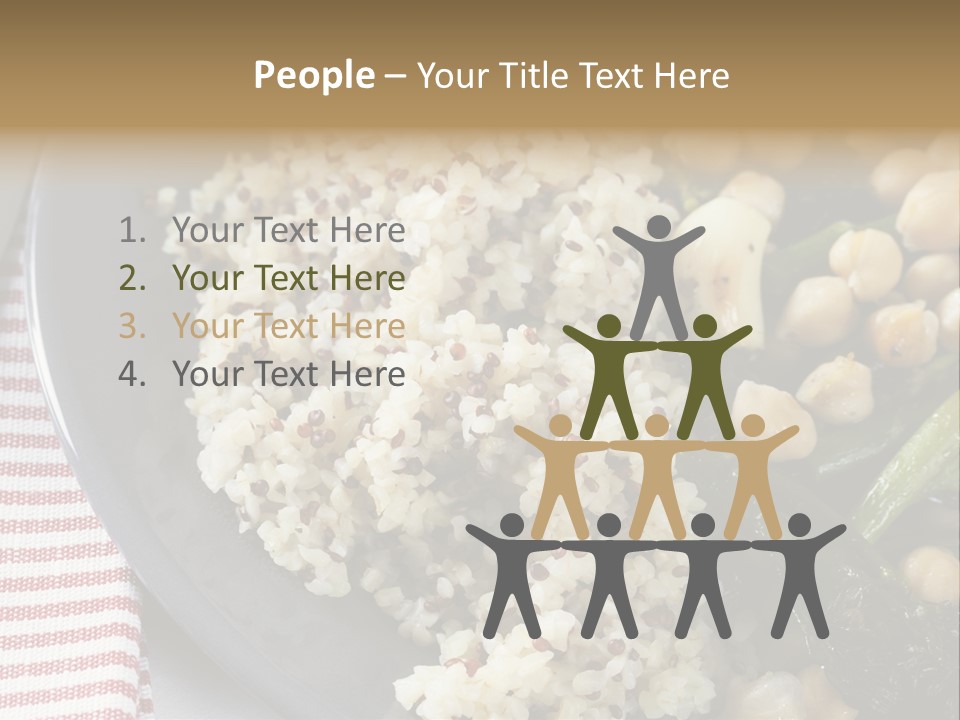 Vegetable Legumes Chick Peas PowerPoint Template