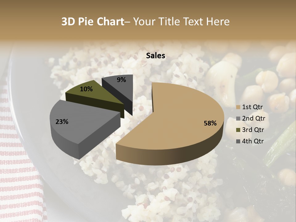 Vegetable Legumes Chick Peas PowerPoint Template