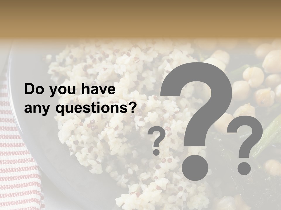 Vegetable Legumes Chick Peas PowerPoint Template