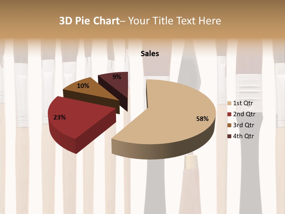 Education Artist Copy Space PowerPoint Template