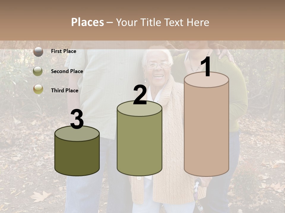 Aged Healthy Matriarch PowerPoint Template