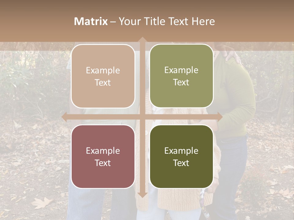 Aged Healthy Matriarch PowerPoint Template