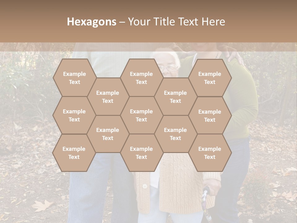 Aged Healthy Matriarch PowerPoint Template