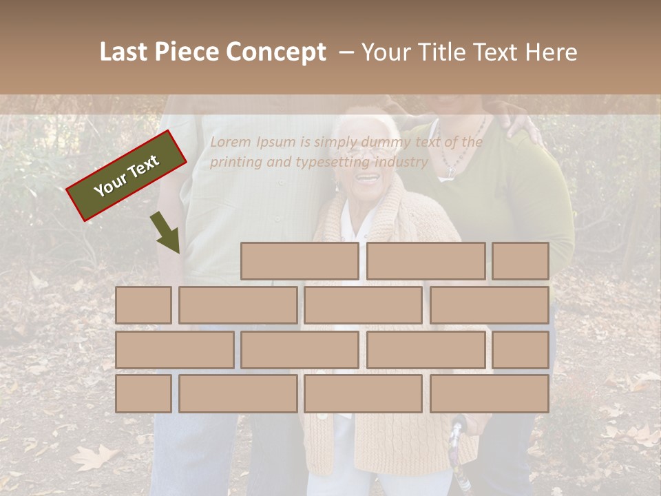 Aged Healthy Matriarch PowerPoint Template