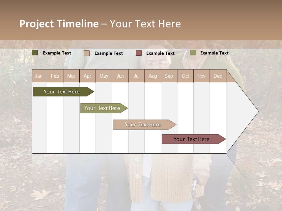 Aged Healthy Matriarch PowerPoint Template