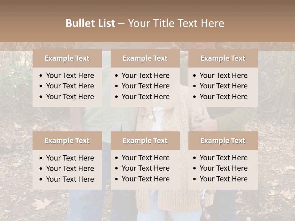 Aged Healthy Matriarch PowerPoint Template