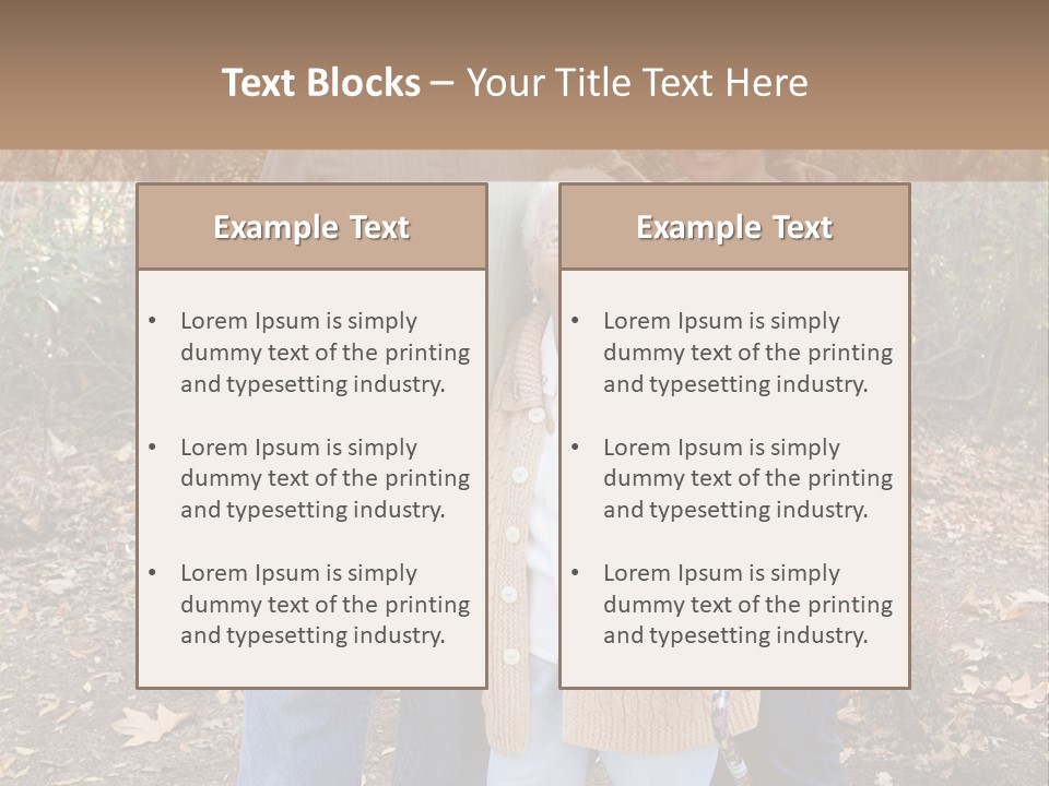 Aged Healthy Matriarch PowerPoint Template