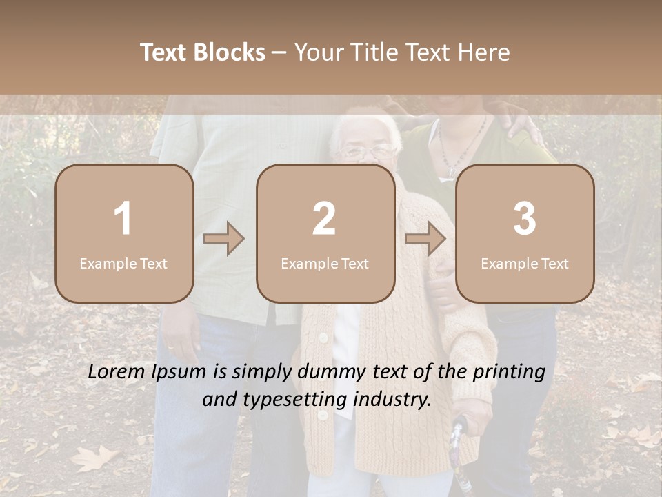 Aged Healthy Matriarch PowerPoint Template