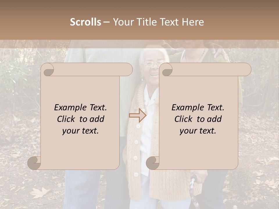 Aged Healthy Matriarch PowerPoint Template