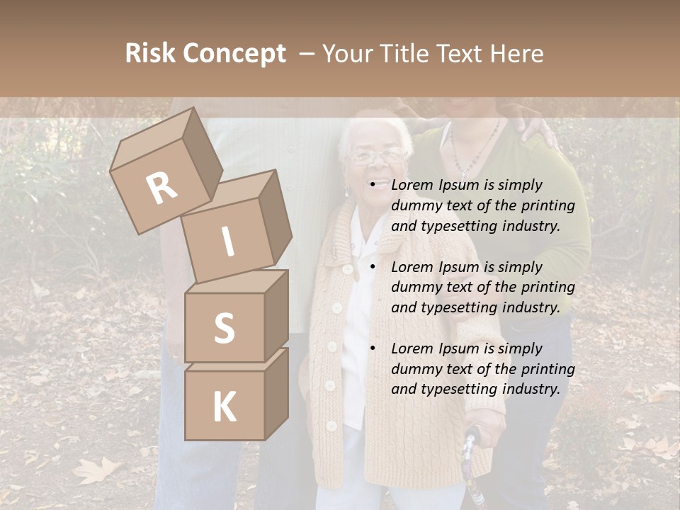 Aged Healthy Matriarch PowerPoint Template