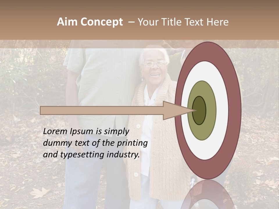 Aged Healthy Matriarch PowerPoint Template