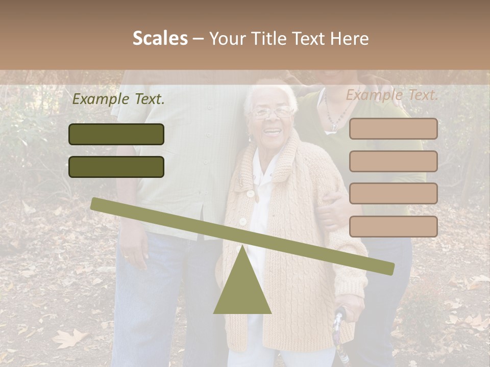 Aged Healthy Matriarch PowerPoint Template