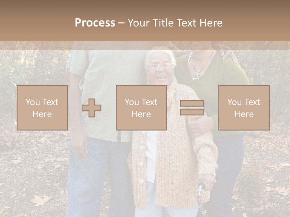 Aged Healthy Matriarch PowerPoint Template