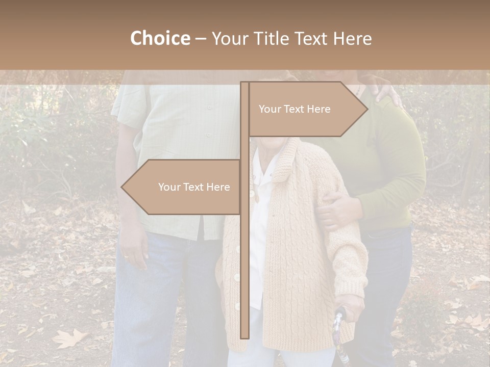 Aged Healthy Matriarch PowerPoint Template