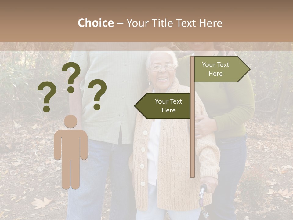 Aged Healthy Matriarch PowerPoint Template
