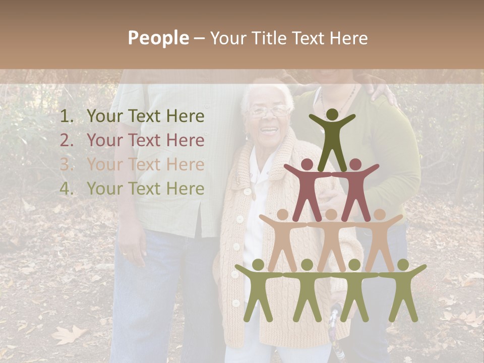 Aged Healthy Matriarch PowerPoint Template