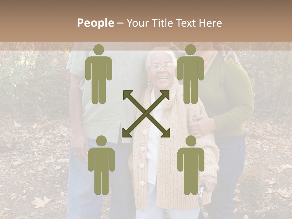 Aged Healthy Matriarch PowerPoint Template