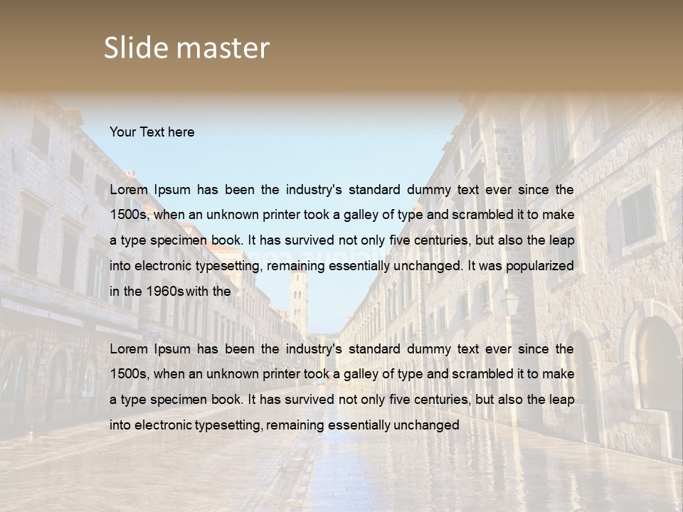 City Historic Sea PowerPoint Template