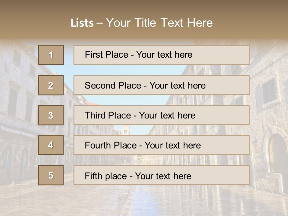 City Historic Sea PowerPoint Template