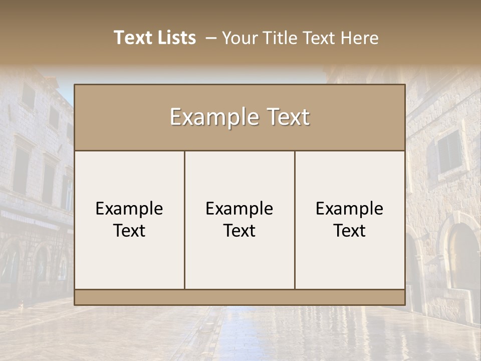 City Historic Sea PowerPoint Template