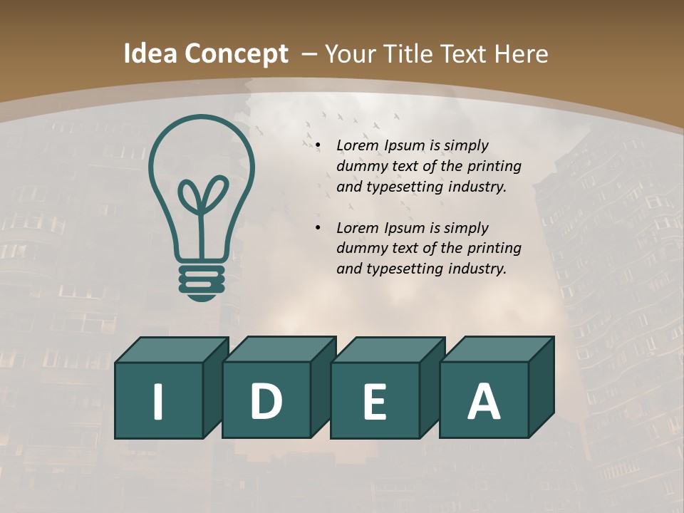 Water Adapter Solar PowerPoint Template
