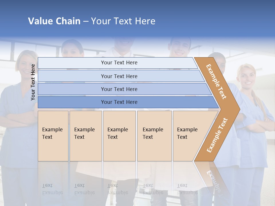A Group Of Doctors Standing In A Hospital PowerPoint Template