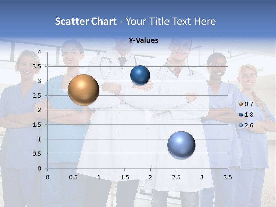 A Group Of Doctors Standing In A Hospital PowerPoint Template