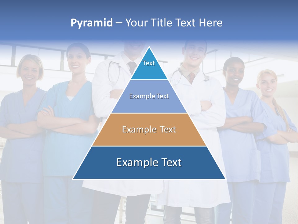 A Group Of Doctors Standing In A Hospital PowerPoint Template