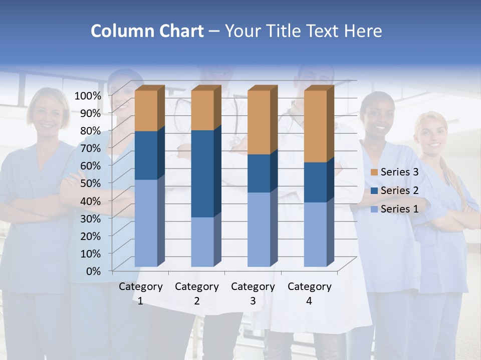 A Group Of Doctors Standing In A Hospital PowerPoint Template