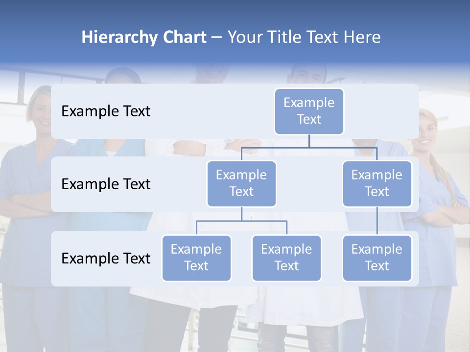 A Group Of Doctors Standing In A Hospital PowerPoint Template