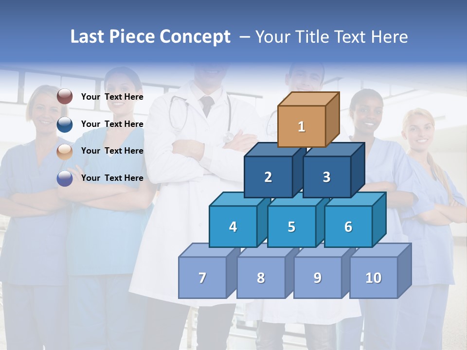 A Group Of Doctors Standing In A Hospital PowerPoint Template