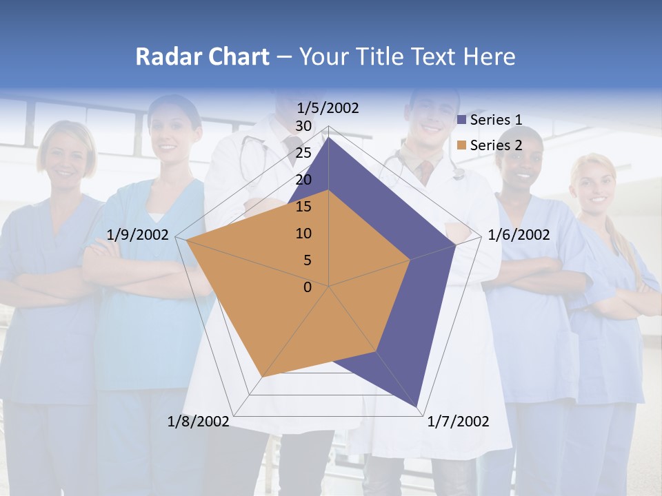 A Group Of Doctors Standing In A Hospital PowerPoint Template