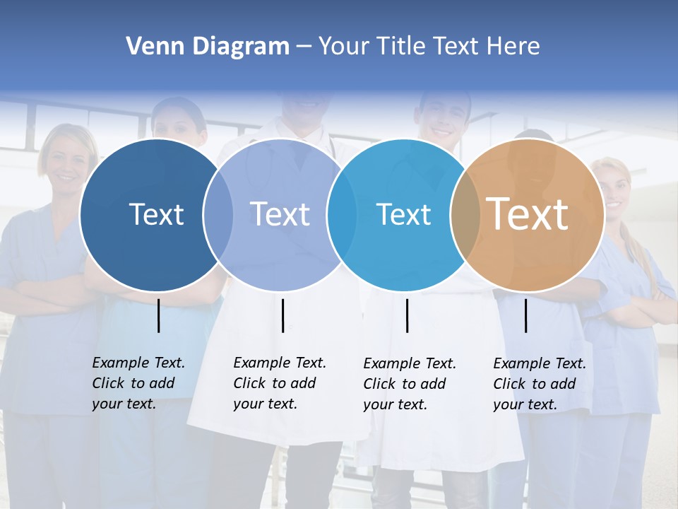 A Group Of Doctors Standing In A Hospital PowerPoint Template