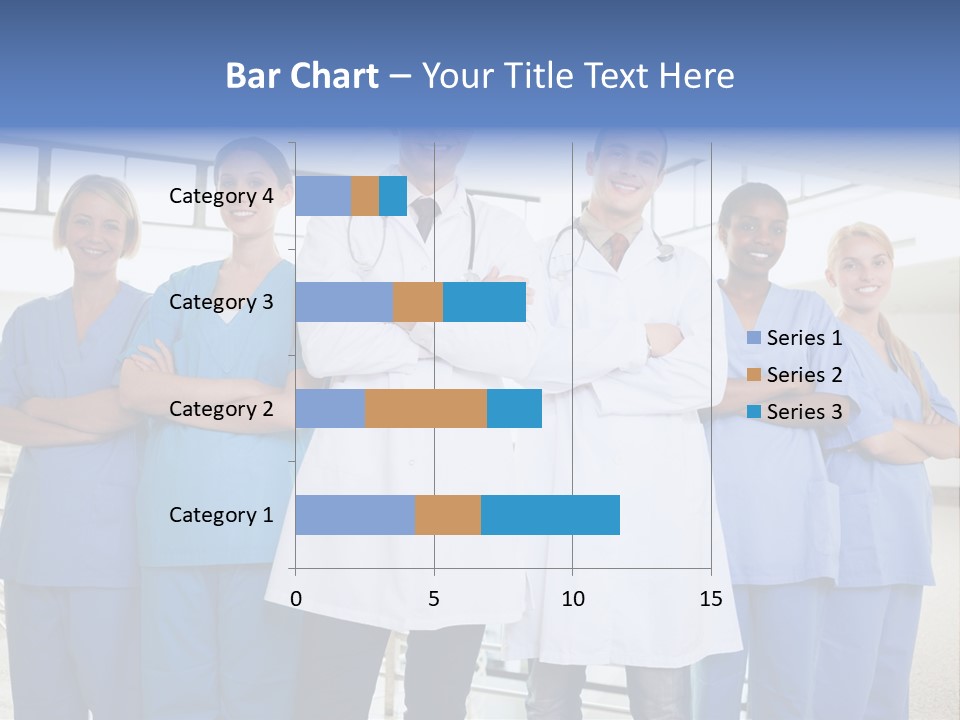 A Group Of Doctors Standing In A Hospital PowerPoint Template